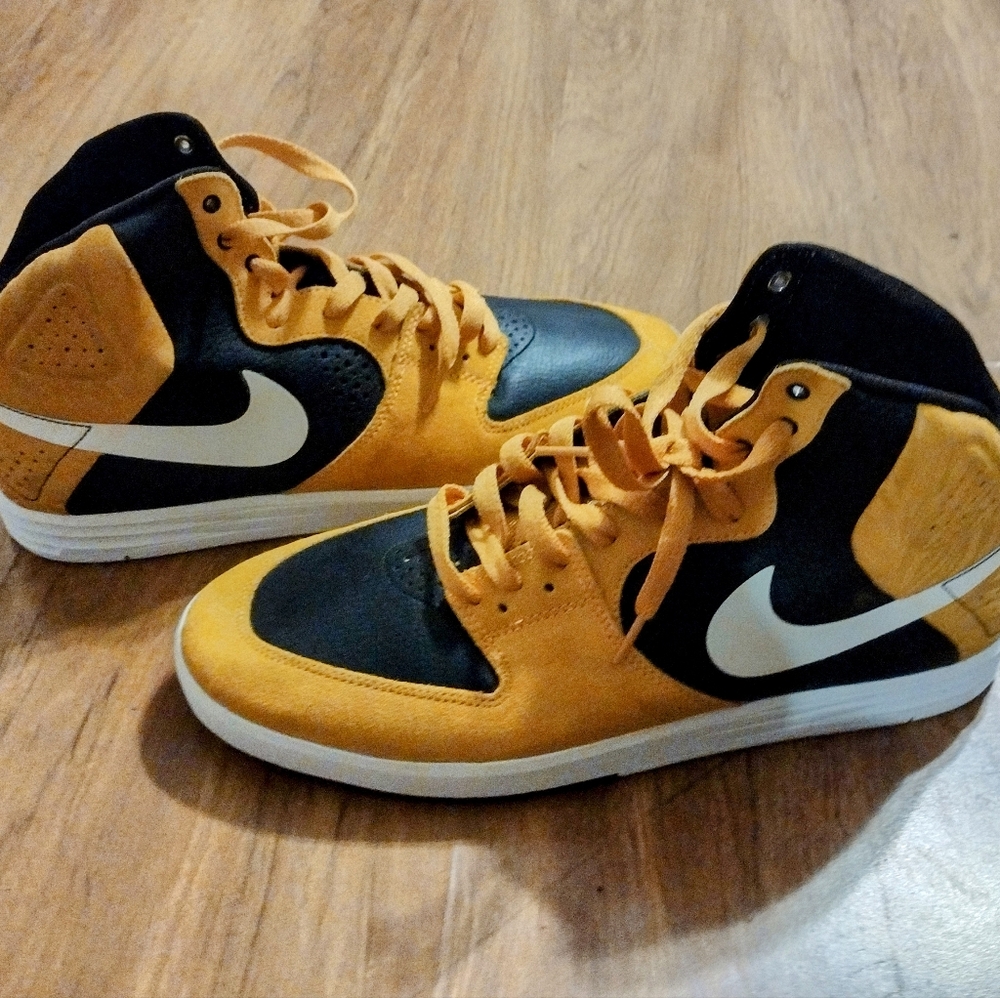 Rare Nike SB Paul rodriguez 7 high black yellow white men's - Picture 1 of 12